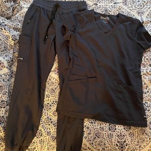 Greys Anatomy Spandex Stretch Scrub Set